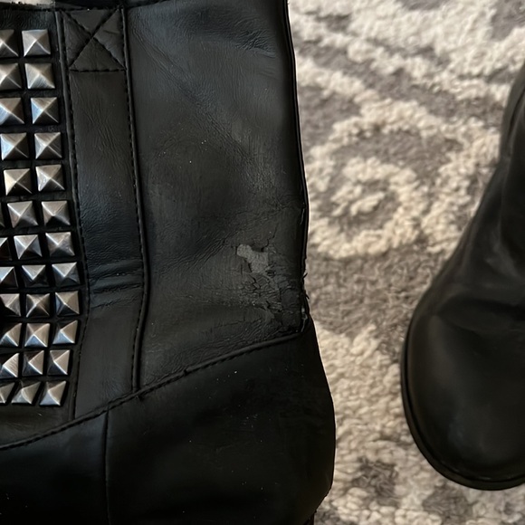 Zara studded boots, black, size 39, pre-loved condition! - Picture 5 of 6